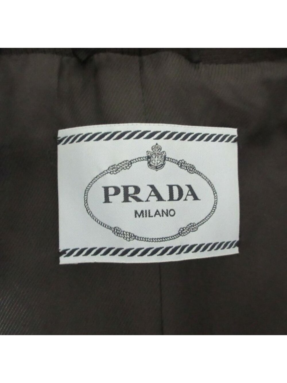 Prada Wool Double Breasted Coat Black - Picture 7 of 10
